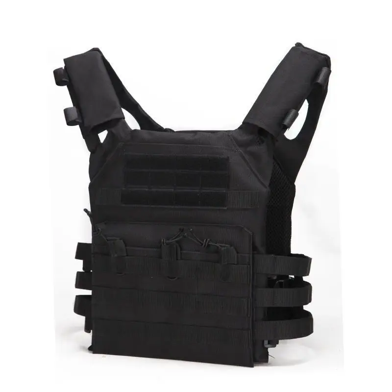 나일론 전술 조끼 바디 아머 사냥 캐리어 에어소프트 액세서리 CS 전투 MOLLE 카모 밀리터리 아미 조끼 (야외 사냥용)