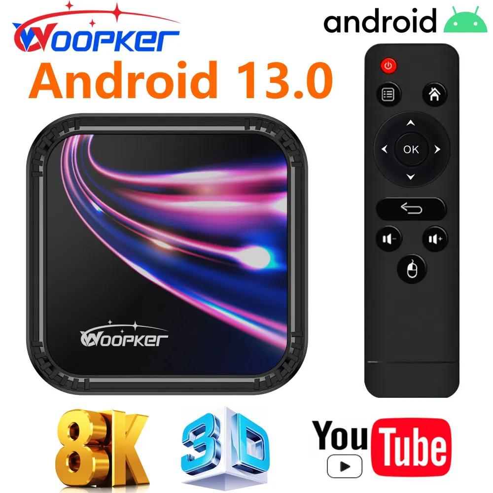 K52 Android 13 Smart Tv Box Rockchip Rk3528 4 G64G Supporto 8K Video Bt5.0 Wifi6 Dual Wifi Media Player Youtube 2 G16Gb Set Top Box