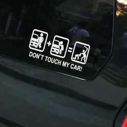 XY Dont Touch Decal Bumper Window Car Sticker Vinyl Decal Warning Mark Stickers for Cars 18cmx6cm