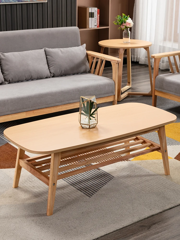 

Modern Minimalist Japanese Style Side Table round Small Table Tea Coffee Living Room Table