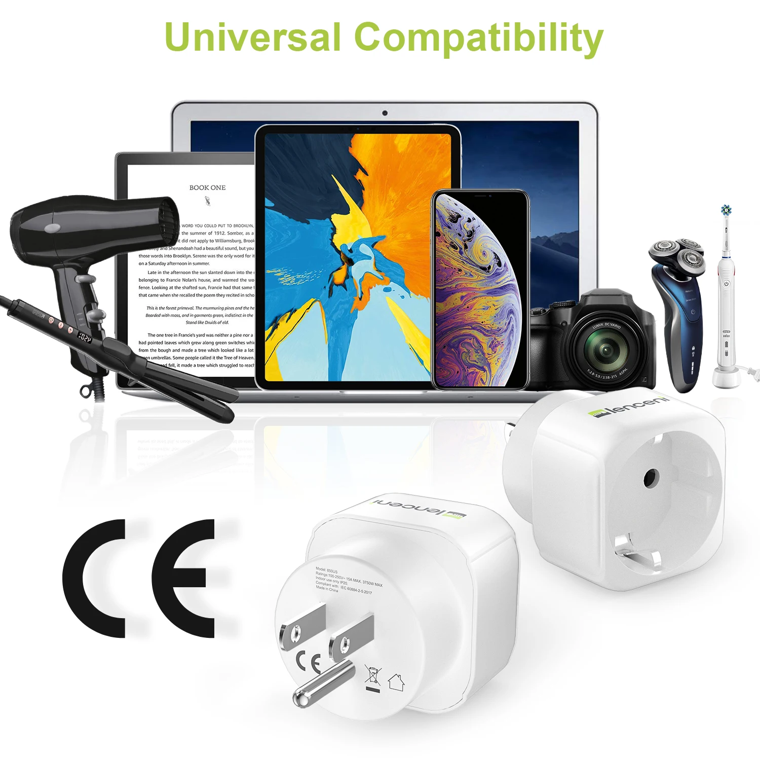 Multiprise Cubique 7 En 1 Avec Protection Contre Les Surcharges Et Les Surtensions 4000 W16 A Avec Porte De Securite Multiprise Portable Ideale Pour Le Bureau Et Les Voyages 87968403