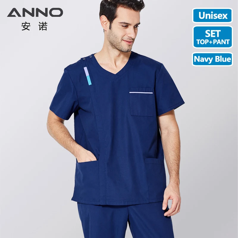 ANNO-طقم تمريض للرجال والنساء ، زي تمريض ، ملابس ز...