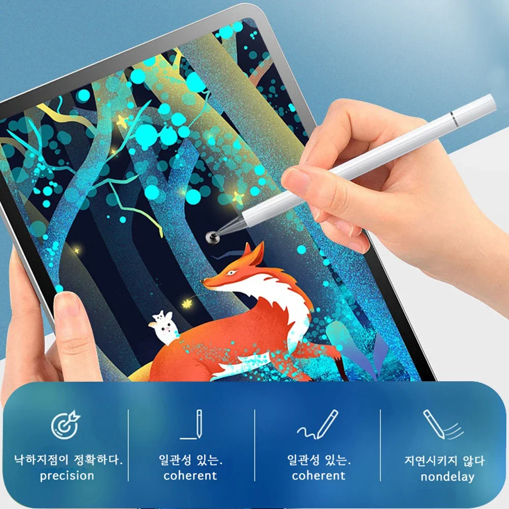 2 In 1 Stylus Pen For Cellphone Tablet iPad Touch Pencil For iphone Samsung Universal Android Phone Writing Drawing Sketch Pen