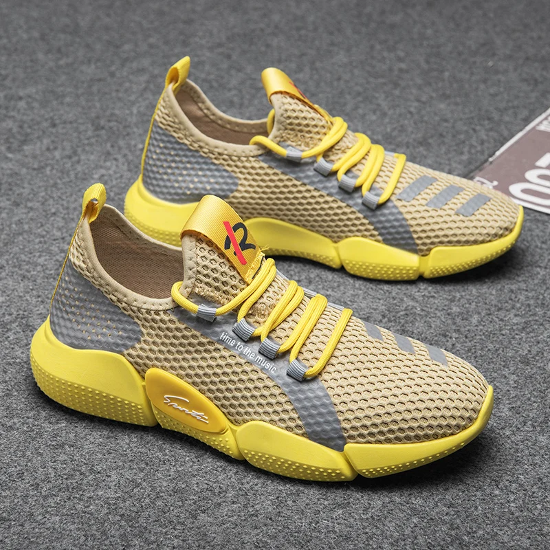 Men's sneakers casual lightweight Breathable mesh sports shoes summer new male's outdoor soft sole comfort fashion running shoes