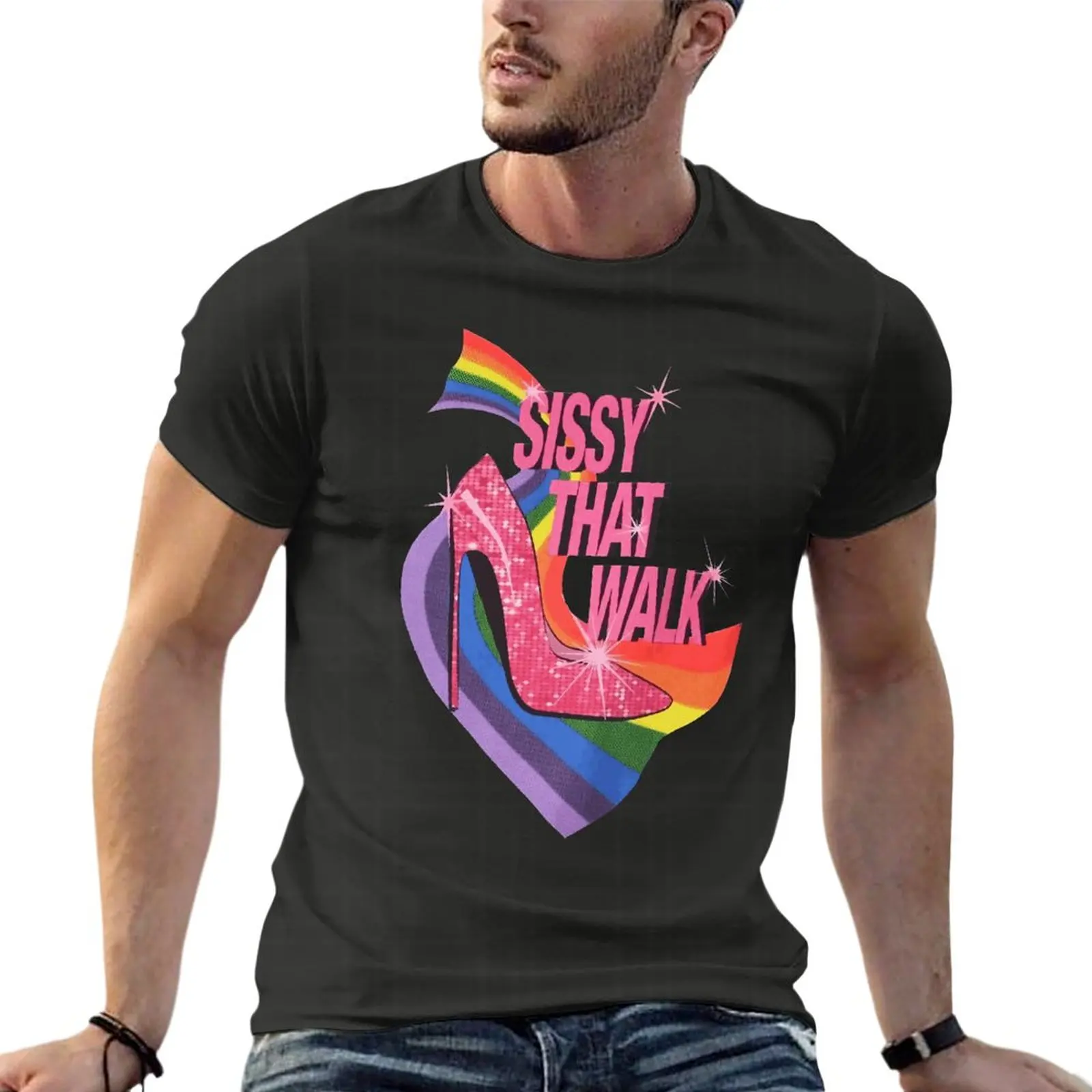 

Sissy That Walk Rupaul Drag Race Queen Gay Oversize T Shirt Fashion Men Clothes 100% Cotton Streetwear Plus Size Tops Tee