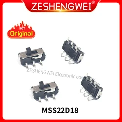 20Pcs MSS22D18 MINI Miniature SMD SMT Slide Switch 2P2T 6Pin Handle high 2mm For DVD Switch