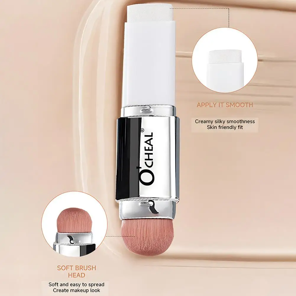 2-in-1 Farbwechselnder Foundation-Stick, flüssige, feuchtigkeitsspendende, leichte, aufhellende Foundation, farbwechselnd, für alle Hauttypen – Detail 20