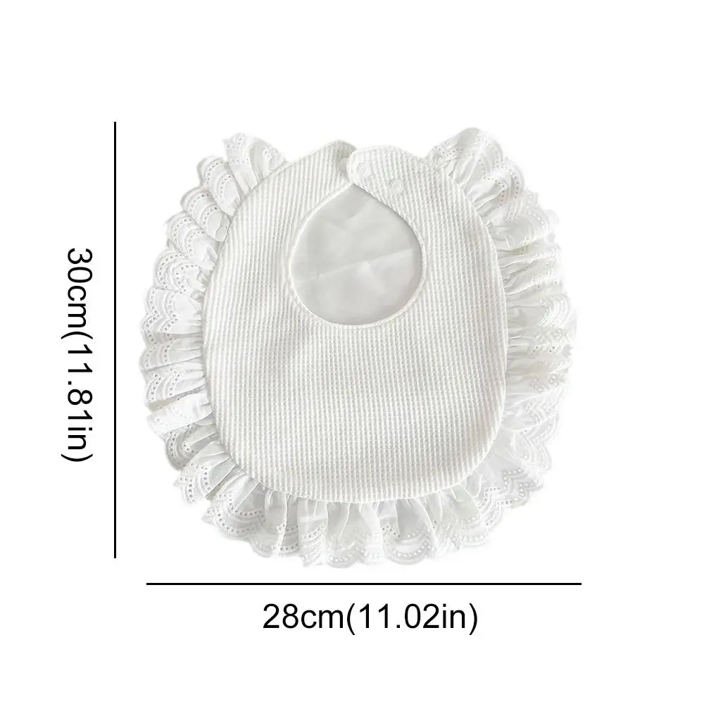 U-shaped Baby Cotton Bibs Feeding Floral Baby Drooling Bibs Waterproof Lace Saliva Towel Cloths Neck Wear Accessories