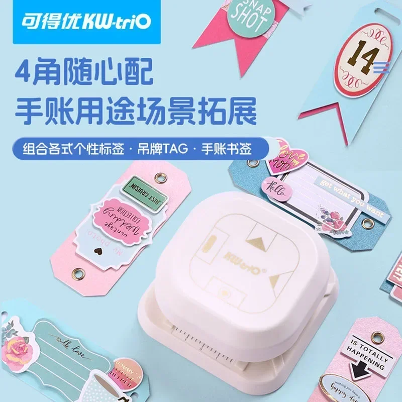 DIY 스크랩북 커터 태그 라벨 카드 제작 코너 1 용품, 종이 라운더, 4 펀치, 신제품 사진