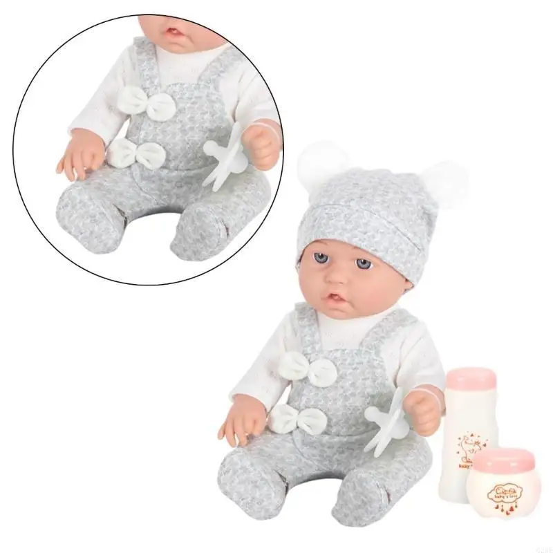 G2AE 30cm Rebirth 움직이는 팔과 다리가 있는 현실적인 소녀 인형 수제 유연성 인형