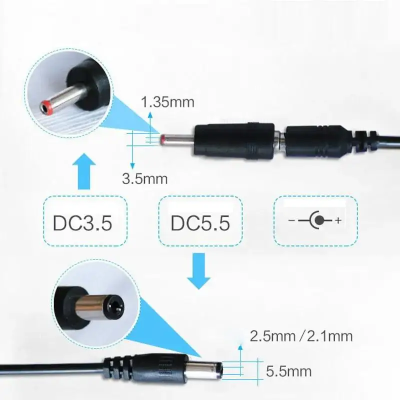 Universal USB Step-Up Power Converter with 3.5x1.35mm Connector