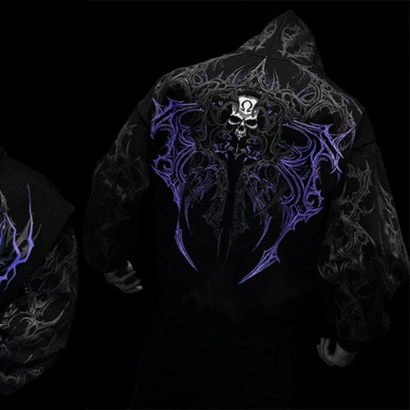 Breathedivinity Gothic-style American street sports fitness loose