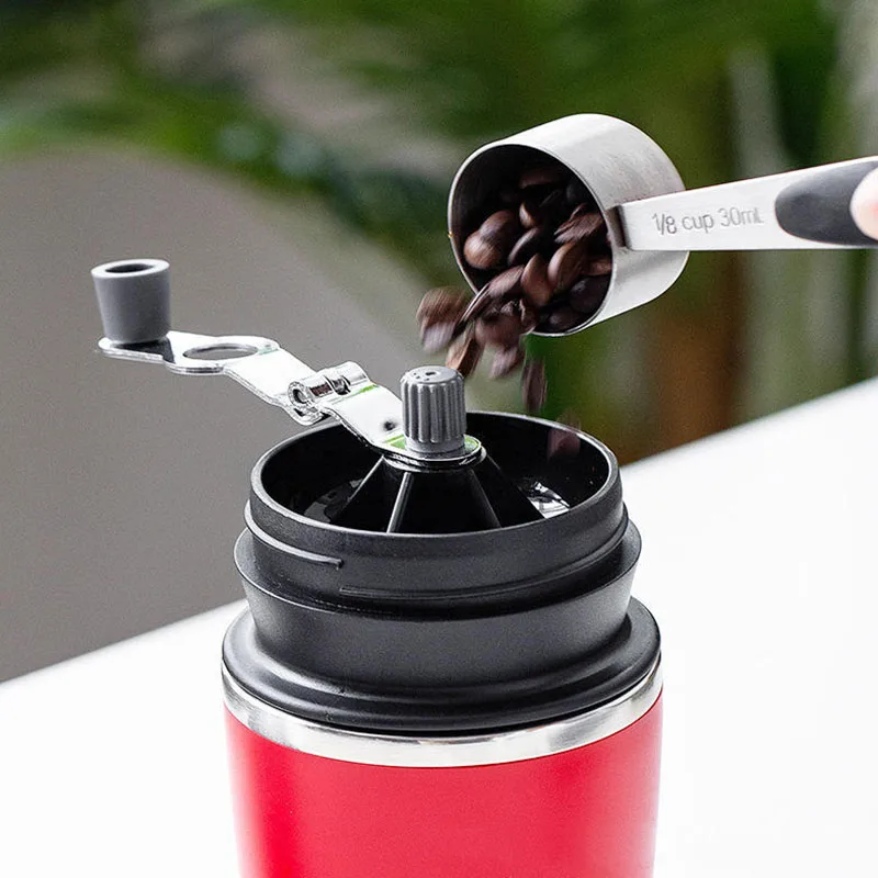 Portable Coffee Maker Grinder Brewing Mobile Machine Travel Cup Filter  Stainless Steel Hand Bean Mill Kitchen Tool Trip Camping