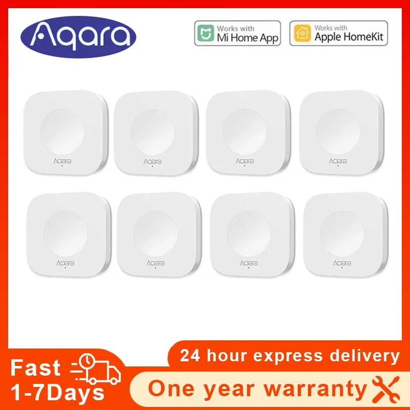 

Aqara Sensor Smart Wireless Mini Switch Key Zigbee Connection Remote One Key Control Button Home Security Mihome Homekit