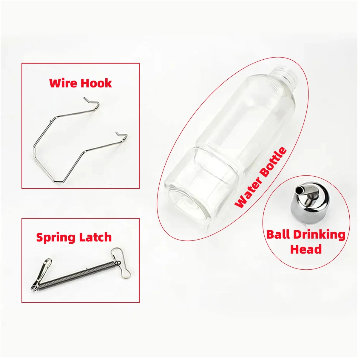 Hamster Rabbit Pet Hanging Automatic Drinking Fountain 180ml/350ml Easy Installation Drinking Bottle for Guinea Pig Squirrel 1Pc 4