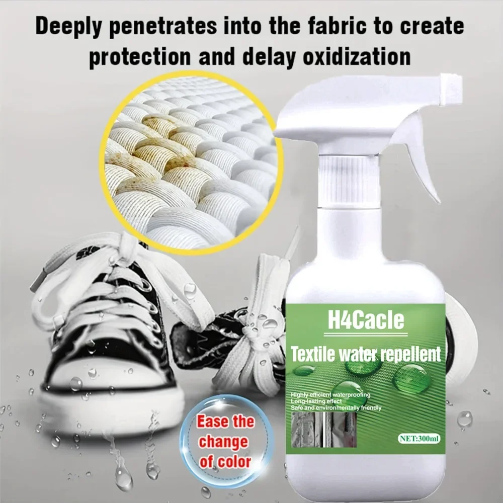 Nano Textile Waterproof Stain Repellent Spray Fabric Protector Long-Lasting Shield Water Stains Spills Outerwear Shoes