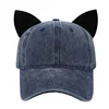Cool Cat Ears Caps Cute Hat Women Streamer Cap Men's Punk Baseball Cap Brand Designer Caps Unisex Baseball Cap Men 5