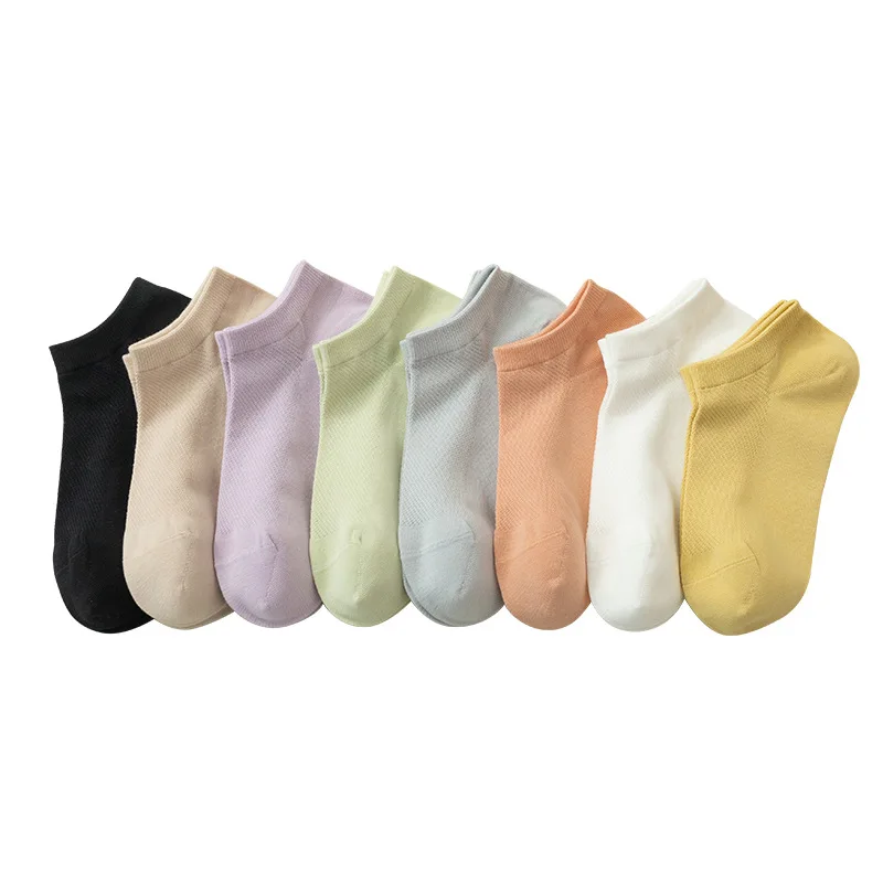 

DONG AI 1 Pairs Women Cotton Short Socks Breathable Mesh Boat Sock Ladies Casual High Quality Fashion Female Sox Wholesale