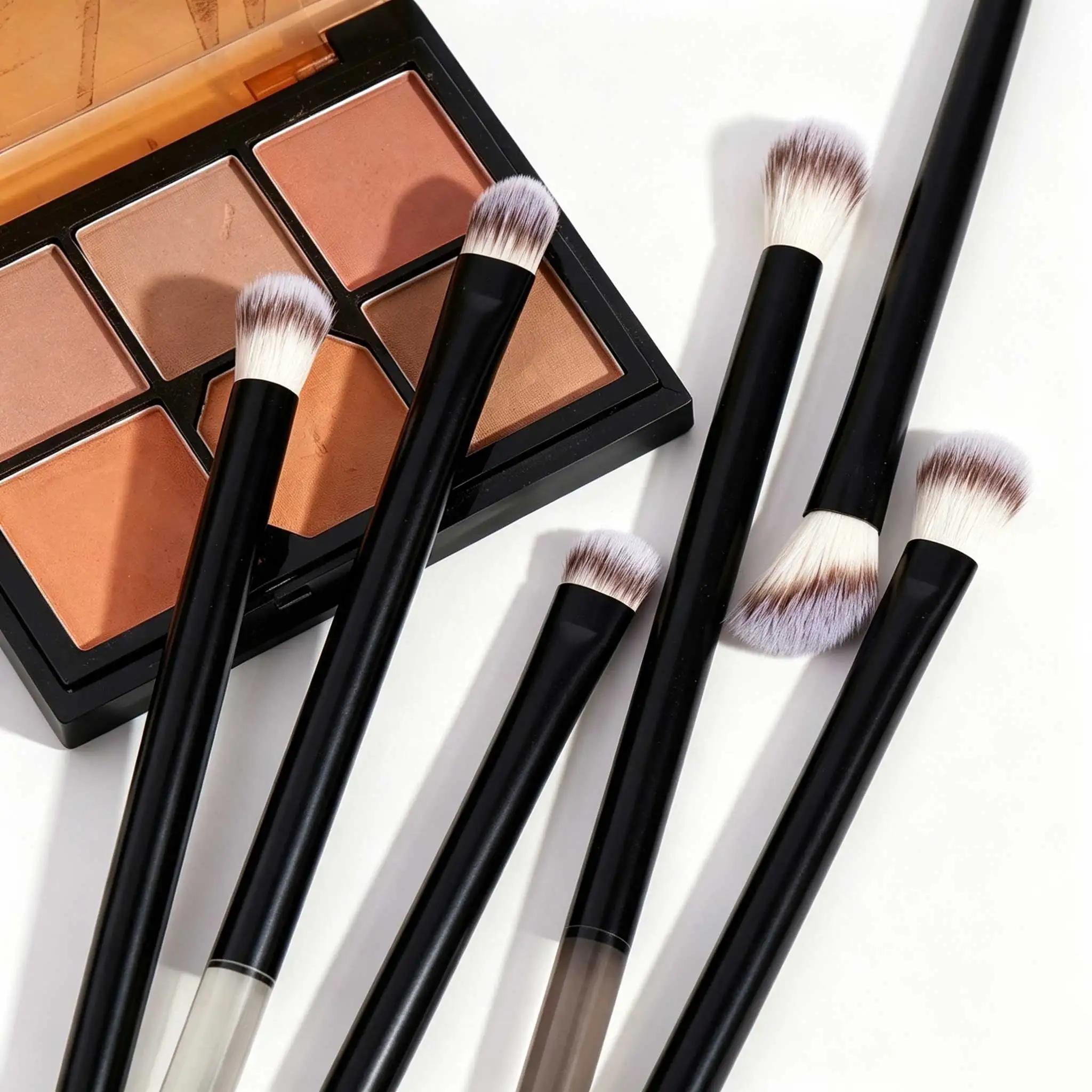 Komplettes Make-up Pinselset Mit Weichem Kunsthaar Für Gesicht_voghion.com