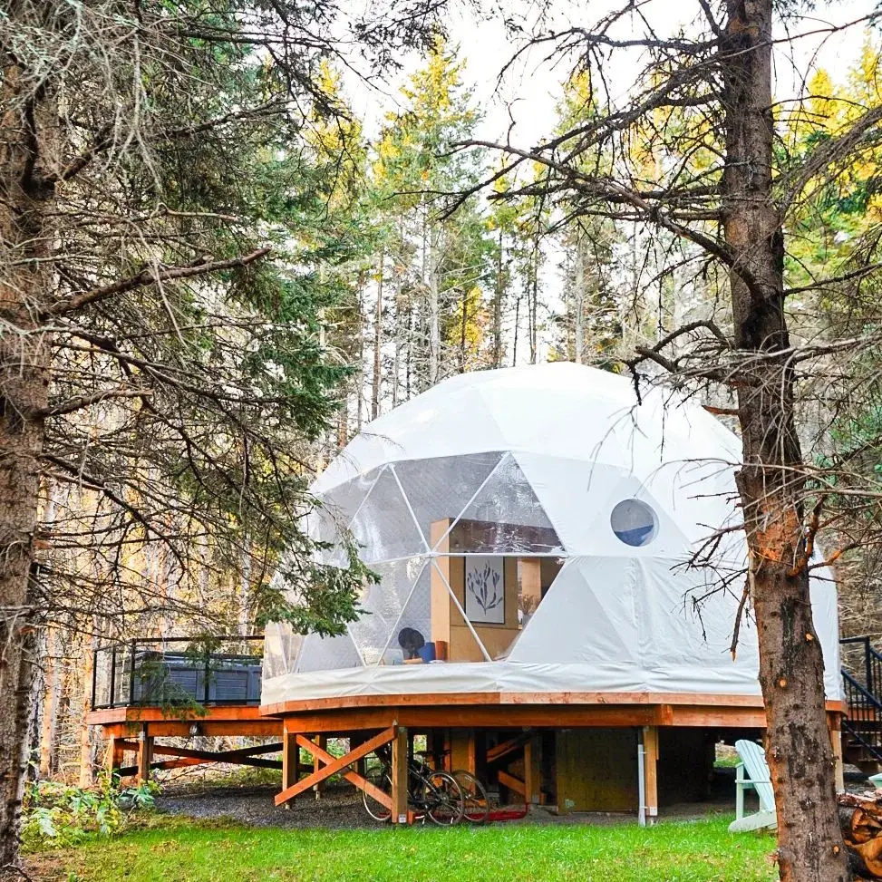 Luxury Transparent Geodesic Glamping Dome 1