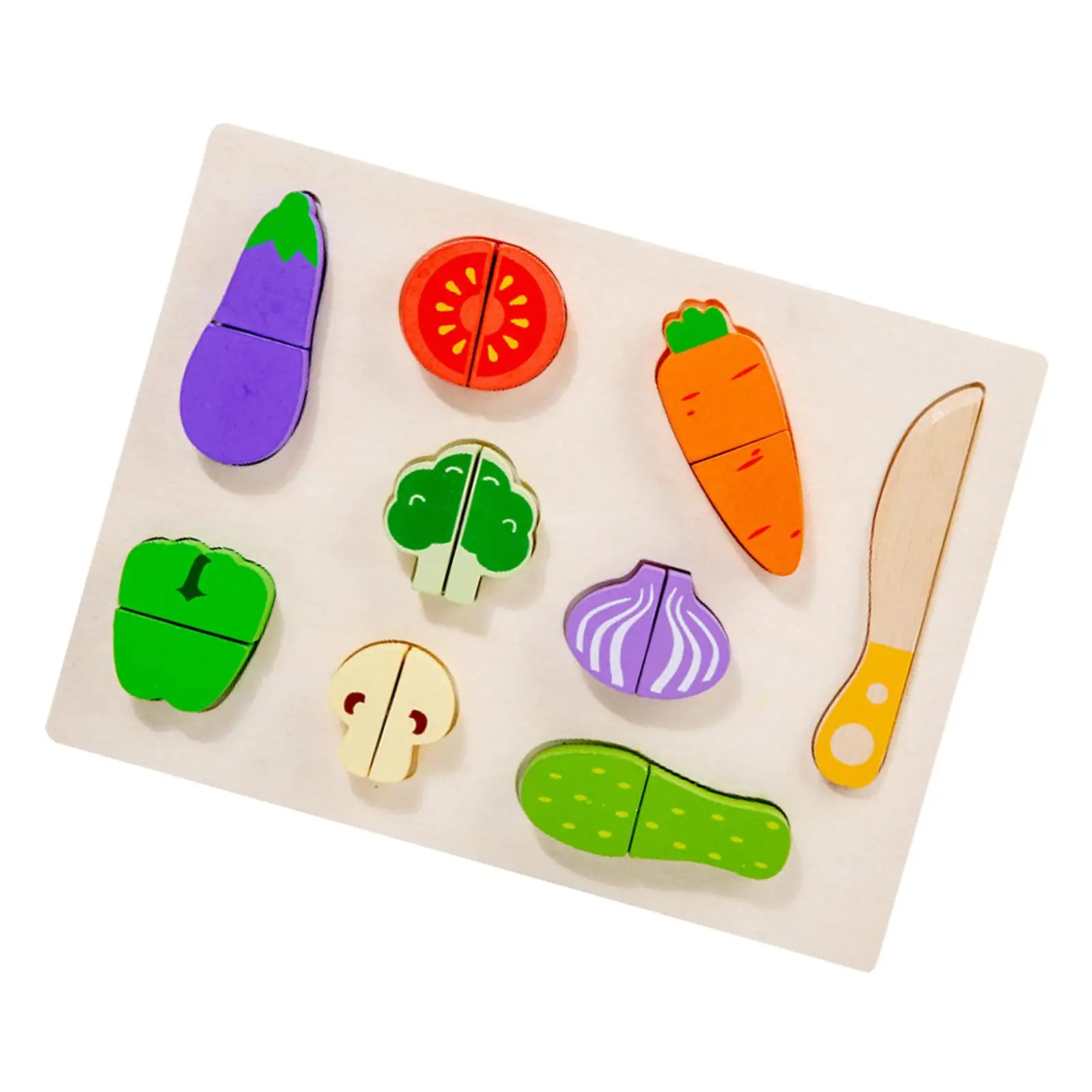 Cutting Vegetables Pretend Play Vegetable Puzzle for Kids Children Gift