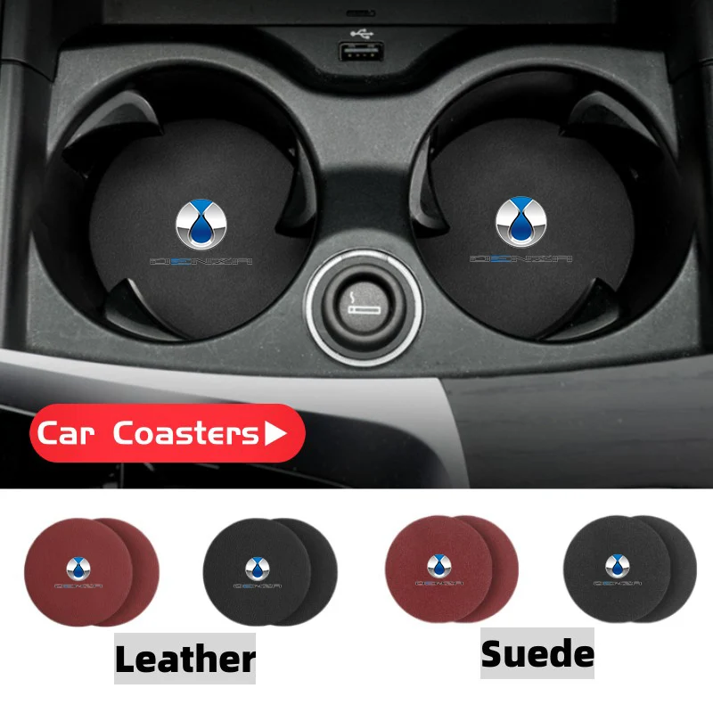 Car Anti Slip Mat Water Cup Slot Coaster Decoration Pad For Denza D9 N7 X N8 Dmi EV
