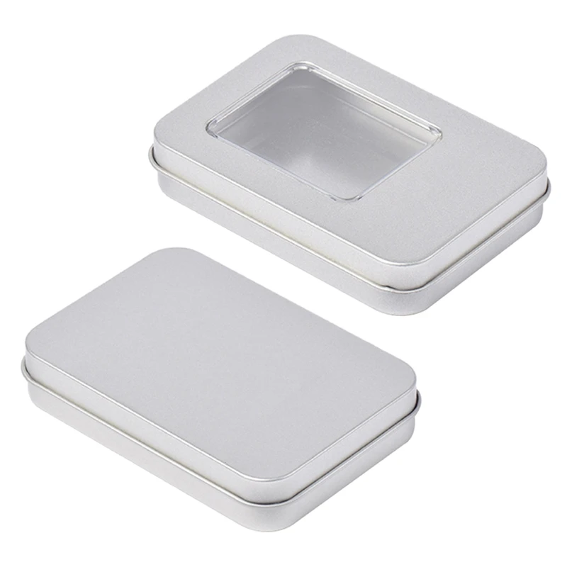 Rectangle Metal Card Box Playing Cards Container Jewelry Storage for Case Packing Poker Game Empty Storage Box For Poker
