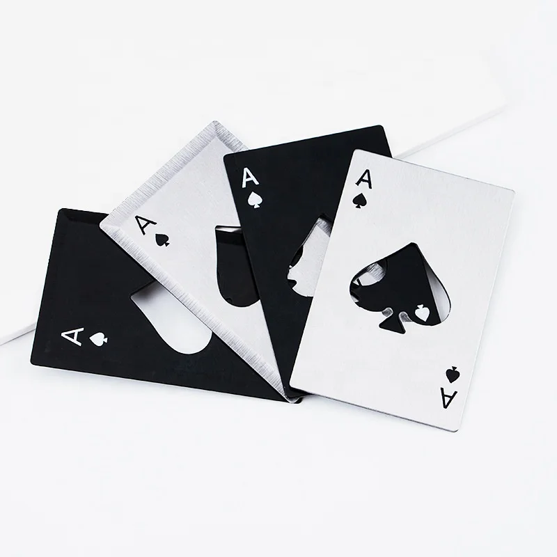 

Stainless Steel Spades A Bottle Opener Finger Ring Bottle Opener Playing Card Bottle Opener Beer Ring Bottle Opener