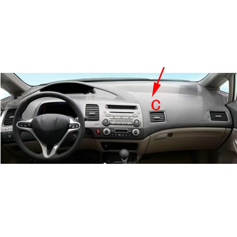 ClimAir Car Comfort Deflettori D'aria Laterali In Nero, Compatibili Con Honda Civic 5 Porte 2006-2012