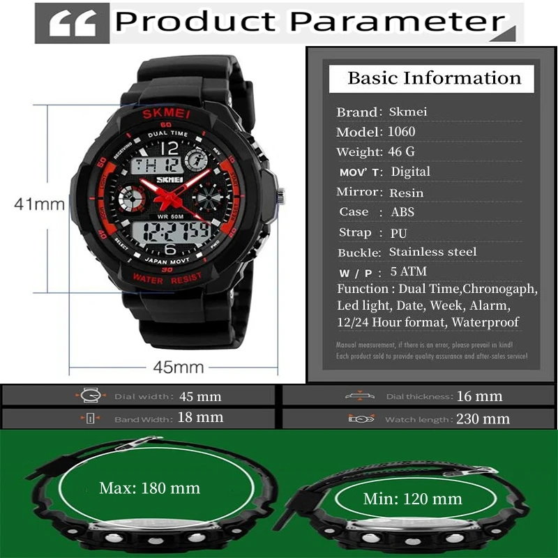 Skmei Kid's Digital Sport's Watches Boy Girl Fashion Dual Time Children Led Waterproof Electronic Wristwatch Relogio Masculino 2
