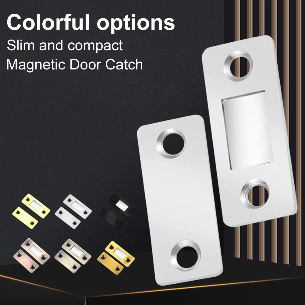 Home Magnetic Door Catch Cabinet Magnets Closer Furniture Magnetic Suction Adhesive Tape Cupboard