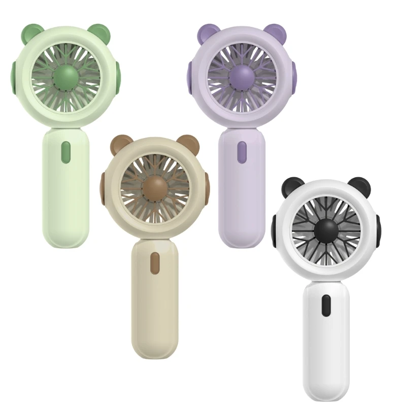 

Portable USB Mini Handheld Fan AA Battery Operated 3 Speed Desktop Fan for Travel Camping and Office