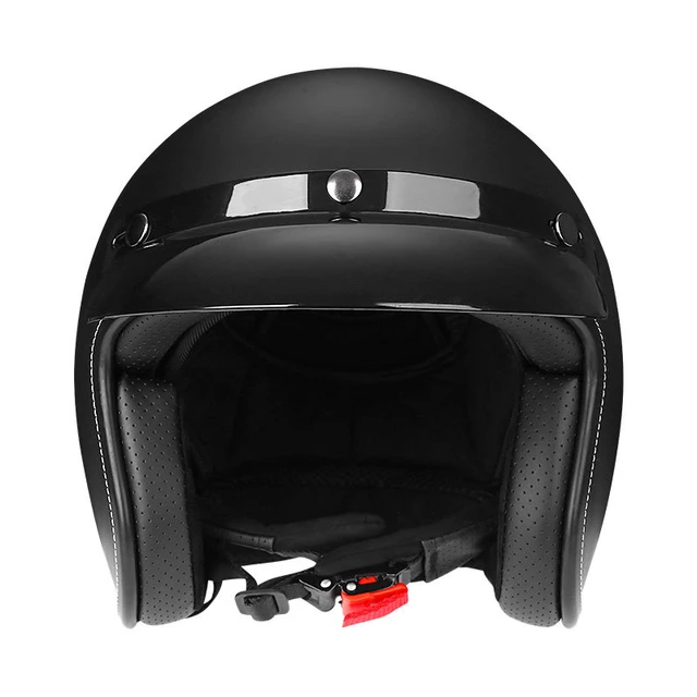 HOT sale Open Face Half PU Leather Helmet Moto Motorcycle Helmets vintage  Motorbike Headgear Casque Casco For helmet - AliExpress