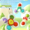 2024 New 3PCS Animals Windmill Rattles Spinning Fidget Sensory Toys Suction cup Pop Up Spinner Baby Bath Toy 6