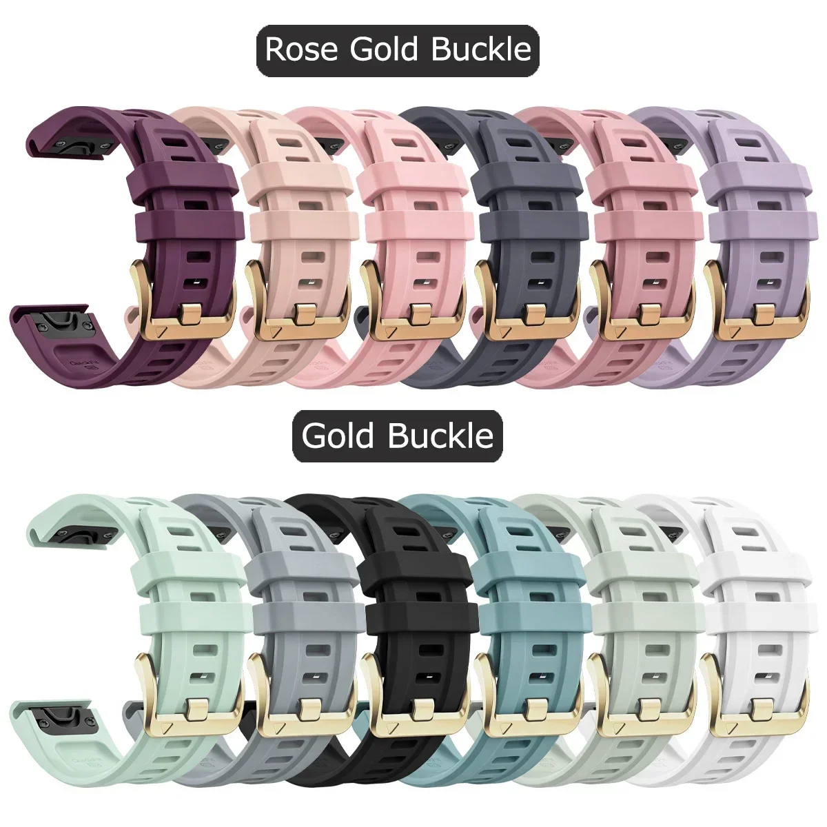 Enhanced Silicone Band - QuickFit 20mm, Soft Bracelet Strap