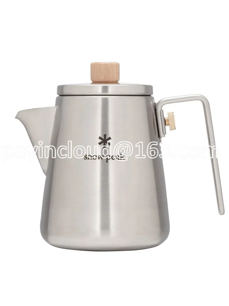 

Applicable to Japanese Snowpeak Camp Coffee Pot Master Hand Wash Pot Stainless Steel Teapot Kettle CS-115 Spot