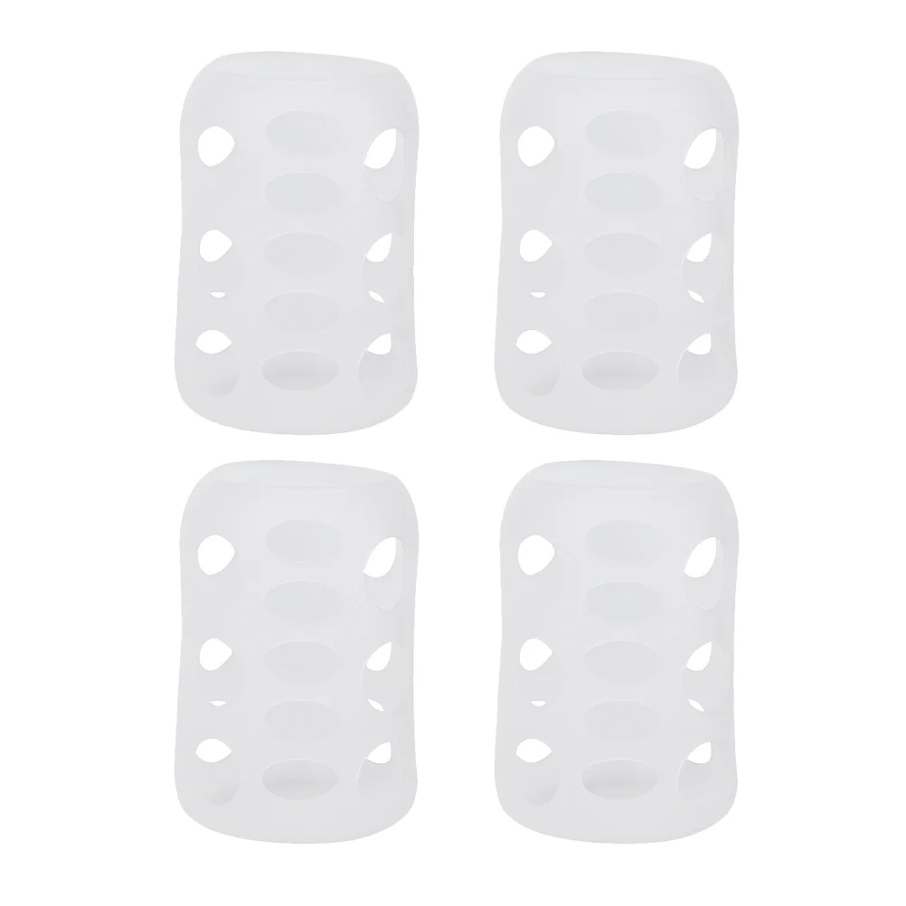 

4 Pcs Baby Bottle Cover Nursery Protector Cap Feeding Sleeves Silicone Silica Gel Milk