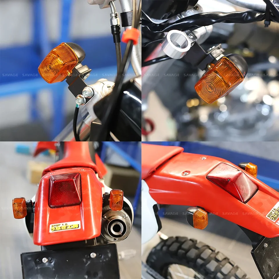 Turn Signals Front Rear Turn Signal Light For Ho&nda XR600R XR400R XR250R 1996-2000 Motorcycle Accessories Flashing Indicator XR 600 400 250 R - Foto 7