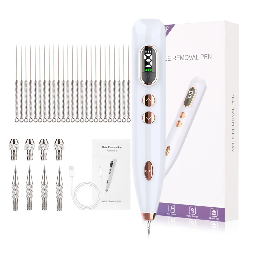 Skin Tag Remover Electric Skin Tags Removal Dark Spot Mole Remover Pen Freckle Wart Tattoo Nevus Black Spots Laser Plasma Pen