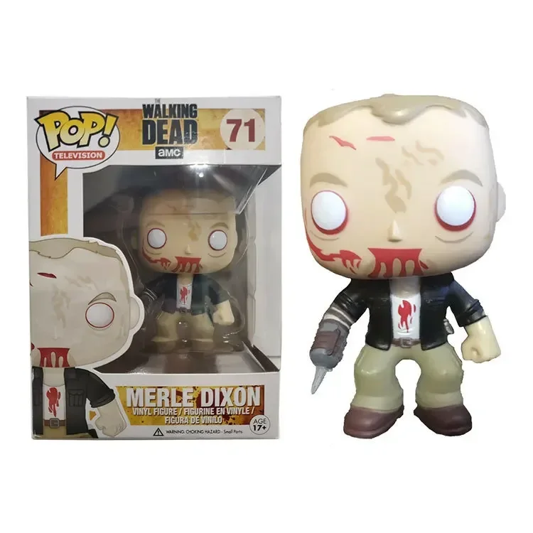 thumbnail image 1 of Figura de vinilo Funko POP Television WALKING DEAD MERLE DIXON 71# Michonne 38# Colección de muñecos Modelo Figuras Juguetes para niños, 1 of 5