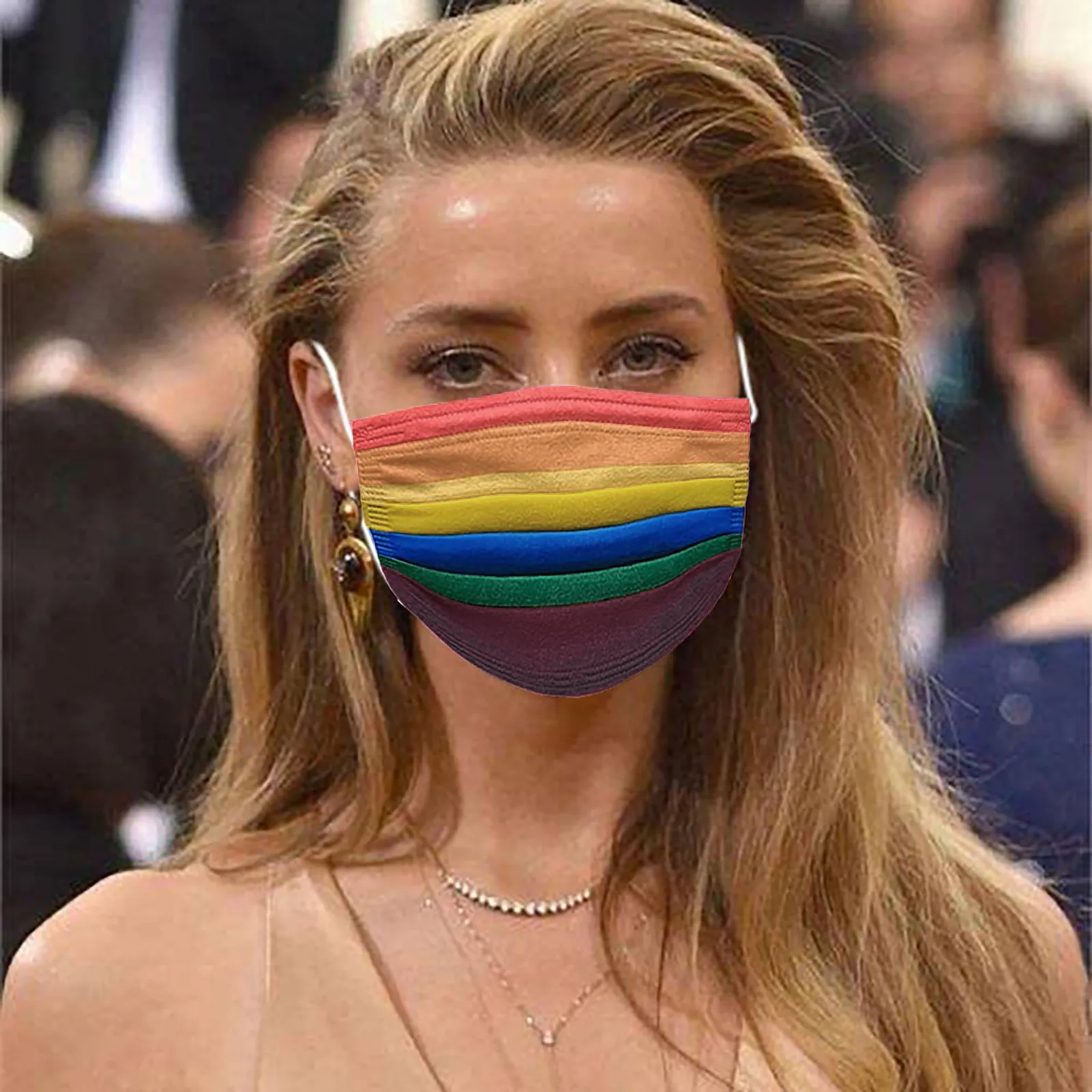 Disposable Safety Face Mask Personal Breathable Facial Mask 3Ply Ear Loop Outdoor Dust-Proof Face Protective Disposable