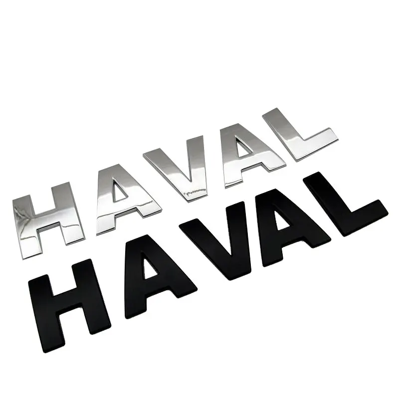 

For Haval Great Wall Cuv H3 H5H2H1H6 H8H9 F7 M6 all series Metal lettering at the front and rear of the modified vehicle sticker