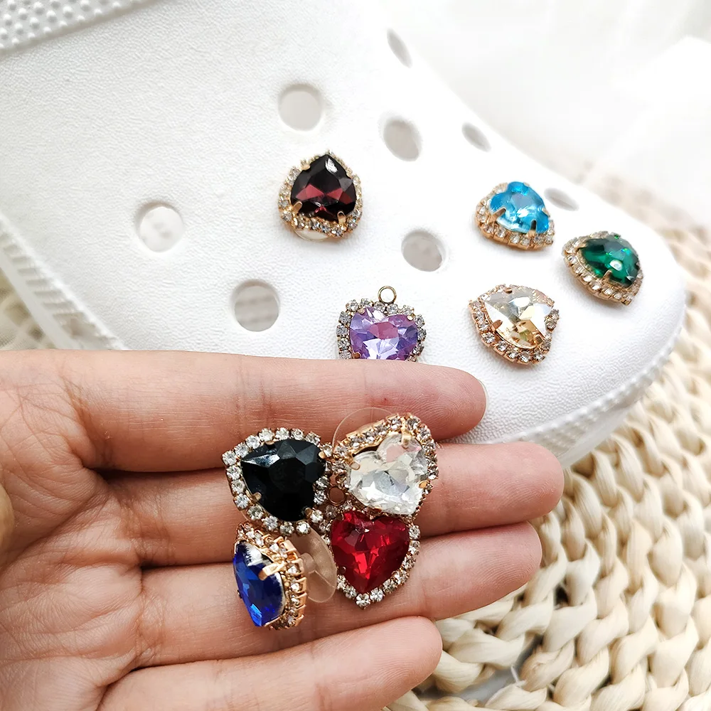 Cute Luxury Shoes Accesories Rhinestone Bling Croc Charms Pearl Chain Croc  Shoe Decorations DIY Buckle Pearl Shoes Flower Hot - AliExpress