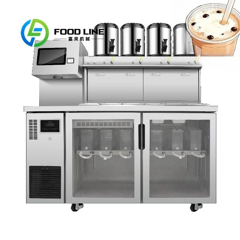 Commercial Grade Vertical Bubble Tea Maker High Speed Pearl Boiling Beverage Mixing Machine For Restaurant Banquet