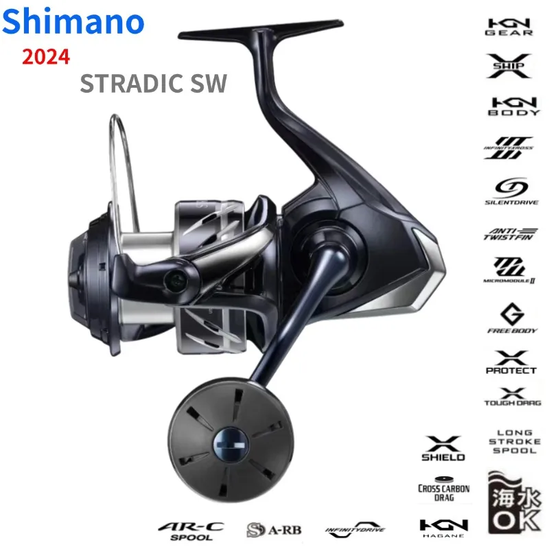 SHIMANO 2024 STRADIC SW Fishing Reel Spinning Reel 4000 5000 6000