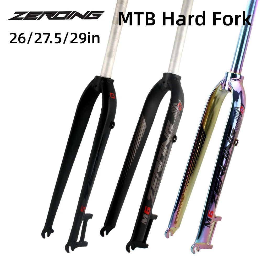 Zeroing Mtb Forcella M5 M6 Forcella Bici 26 27.5 29 "Forcella Bicicletta Da Strada In Lega Di Alluminio V Freno Forche Anteriori Galvanica Forcella Du