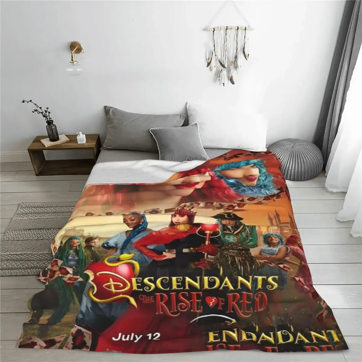 Descendants 4 Blanket Travel Flannel Bedding Throws For Bedroom Super Warm Design Quality Bedspread Gift Idea 4
