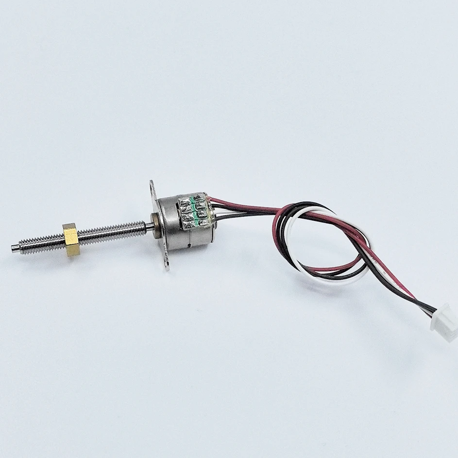 Atuador Linear Mini Micro Longo Motor de Passo de Precisão Motor de Passo Fases Fios 10 mm 23 mm 5v