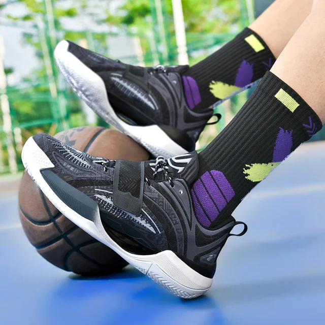 Zapatillas de baloncesto de alta calidad para hombre y mujer, zapatos de entrenamiento deportivos antideslizantes de goma para exteriores, diseño de marca