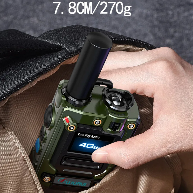 Wurui K300 Military global-ptt （no fee） POC walkie talkie 4G long range radios Two way radio Phone Police Global intercom 2